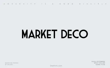 Market Deco Font