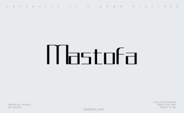 Mastofa Font
