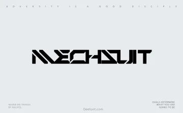 Mechsuit Font