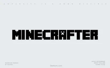 MineCrafter Font