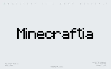 Minecraftia Font