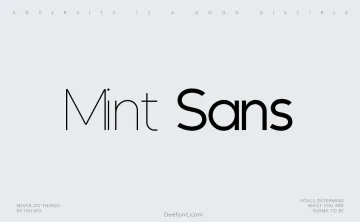 Mint Sans Font