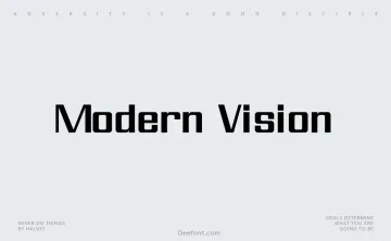 Modern Vision Font