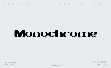 Monochrome Font