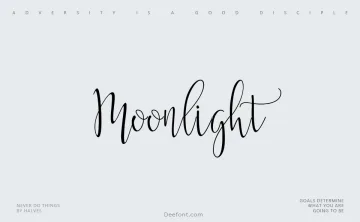 Moonlight Script Font