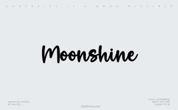 Moonshine Font
