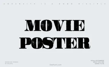 Movie Poster Font