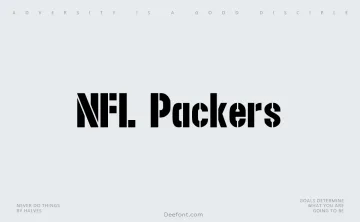 NFL Packers Font
