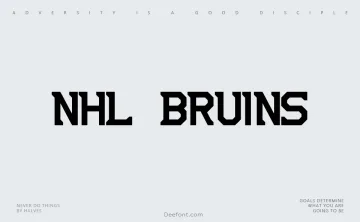 NHL Bruins Font
