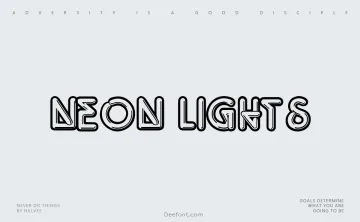 Neon Lights Font