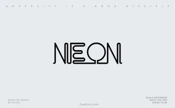 Neon Typeface