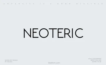 Neoteric Font