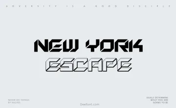 New York Escape Font