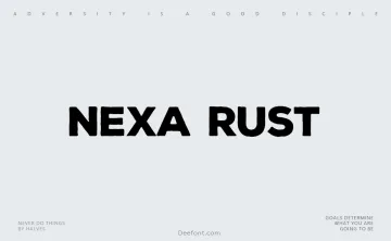 Nexa Rust Font