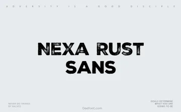 Nexa Rust Sans Font