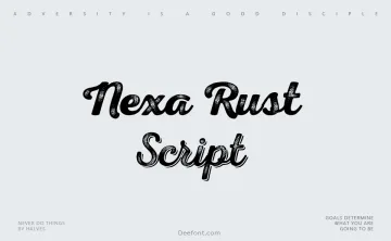Nexa Rust Script Font