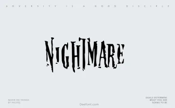 Nightmare 5 Font