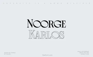 Noorge Karlos Font