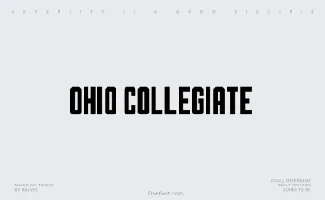 Ohio Collegiate Font