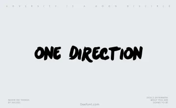 One Direction Font
