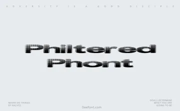 Philtered Phont Font