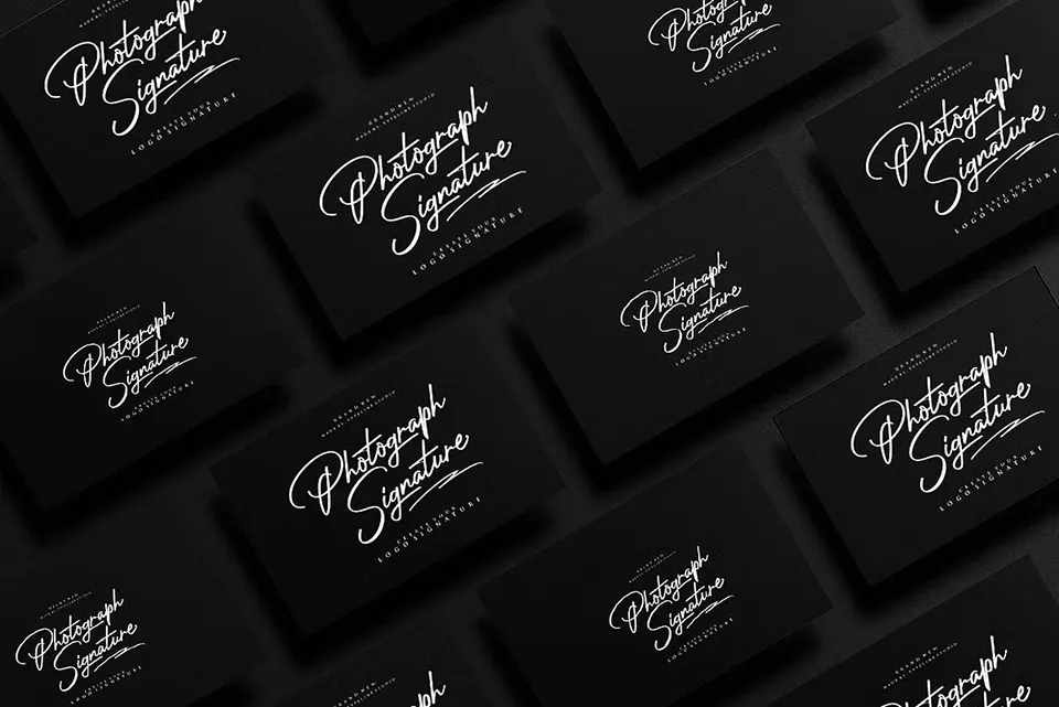 Photograph Signature Font