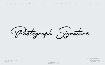 Photograph Signature Font