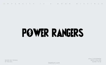 Power Rangers Font
