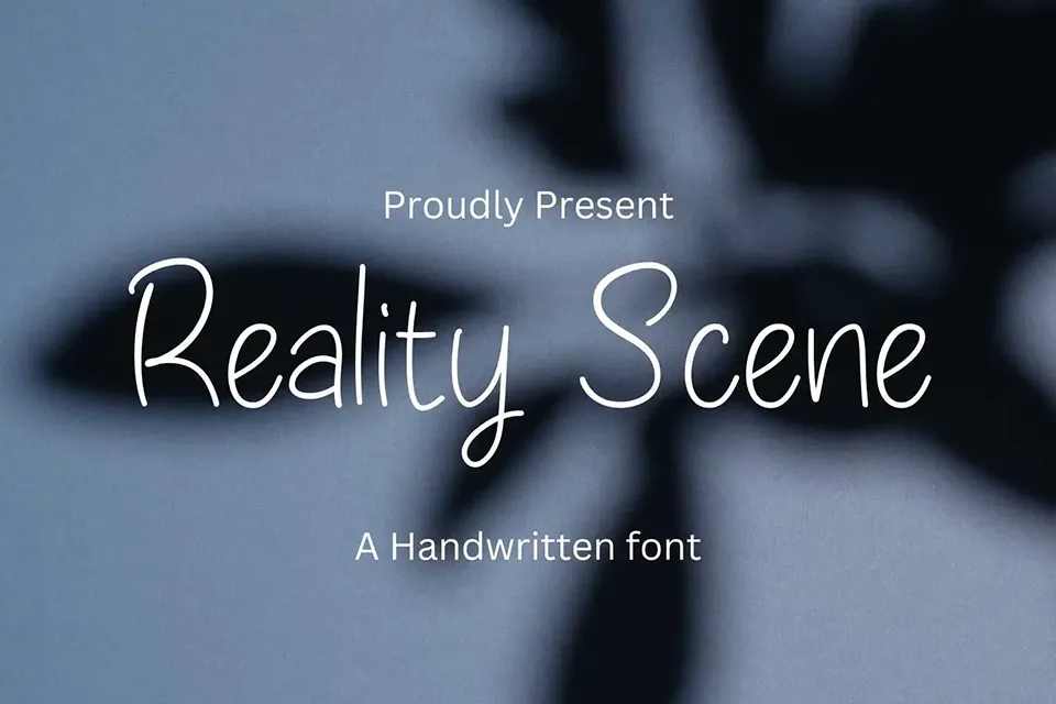 Reality Scene Font