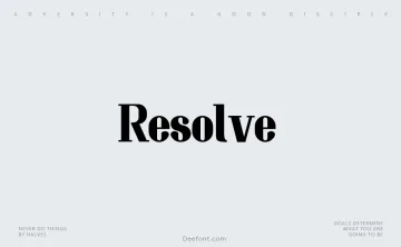Resolve Font