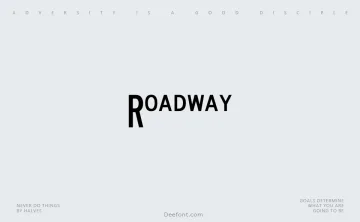 Roadway Font