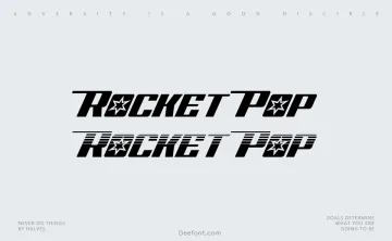 Rocket Pop Font