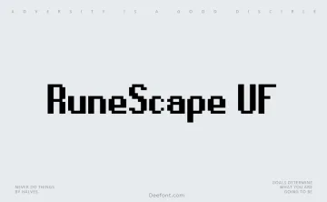 RuneScape UF Font