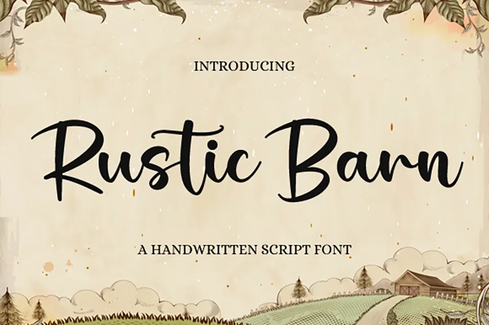 Rustic Barn Font