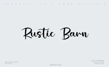 Rustic Barn Font