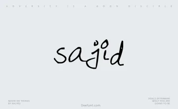 Sajid Font