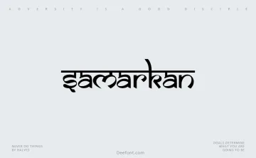 Samarkan Font