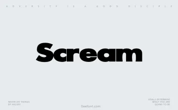 Scream Font