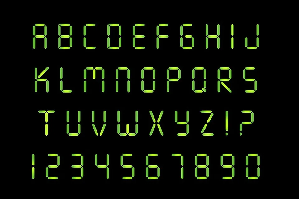 Seven Segment Font