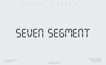 Seven Segment Font