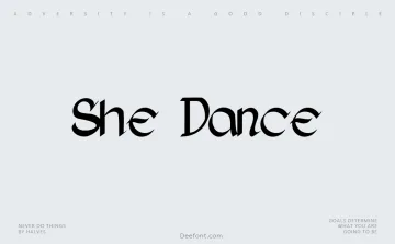 She Dance Font