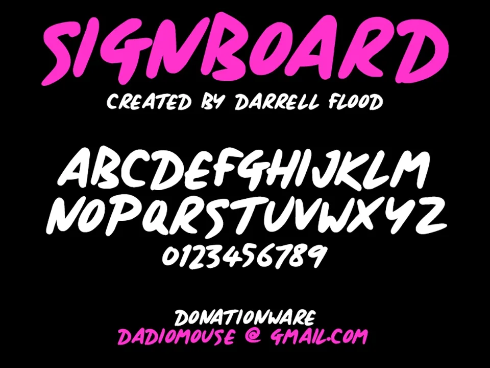 Signboard Font