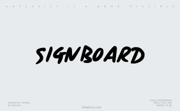 Signboard Font