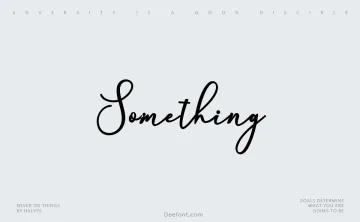 Something Font