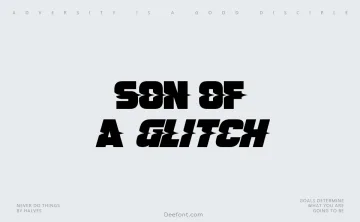 Son Of A Glitch Font
