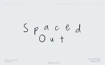 Spaced Out Font