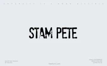 Stam Pete Font