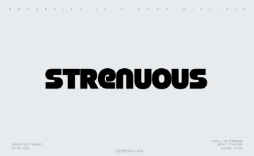 Strenuous Font