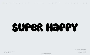 Super Happy Font
