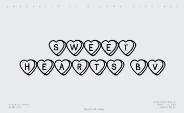 Sweet Hearts BV Font